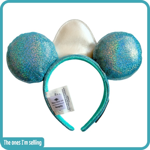 Disney Cruise Line 25th Anniversary Shimmering Seas Loungefly Ears - Picture 4 of 5